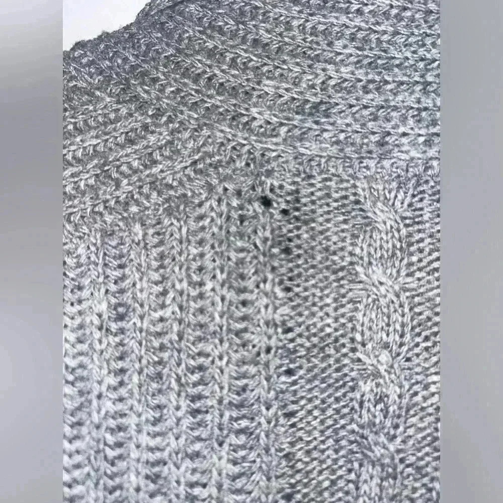 Lafayette 148 Open Front Gray Kimono Cardigan Short Sleeve Size SP - Picture 9 of 9